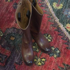 Frye boots size 6 brown leather new